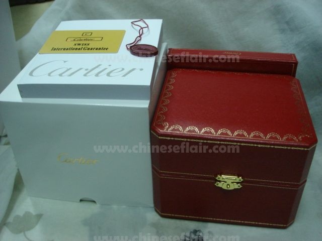 New Style Red Replica Cartier Watch Box / With the Metal Lock